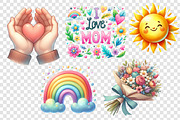 Mother’s Day PNG clipart set, an Object Graphic by LoLoArt (Thumbnail 2 of 3)