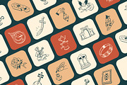 Persian Art Drawing Set, an Outline Icon by Vectors Market (Thumbnail 5 of 8)
