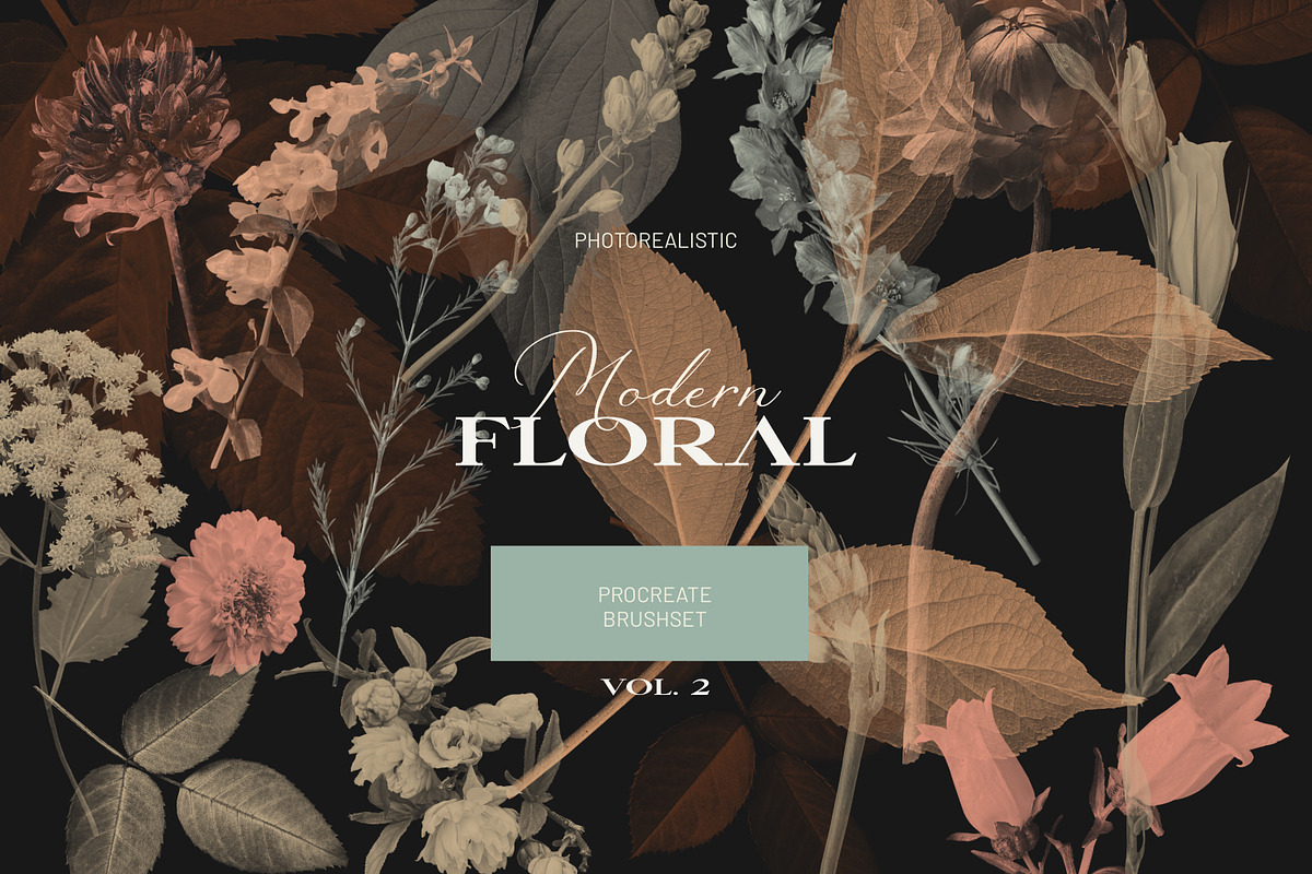 Modern Floral Procreate Brushes V2, a Brush Add-On by Eclectic Anthology (Photo 6 of 11)