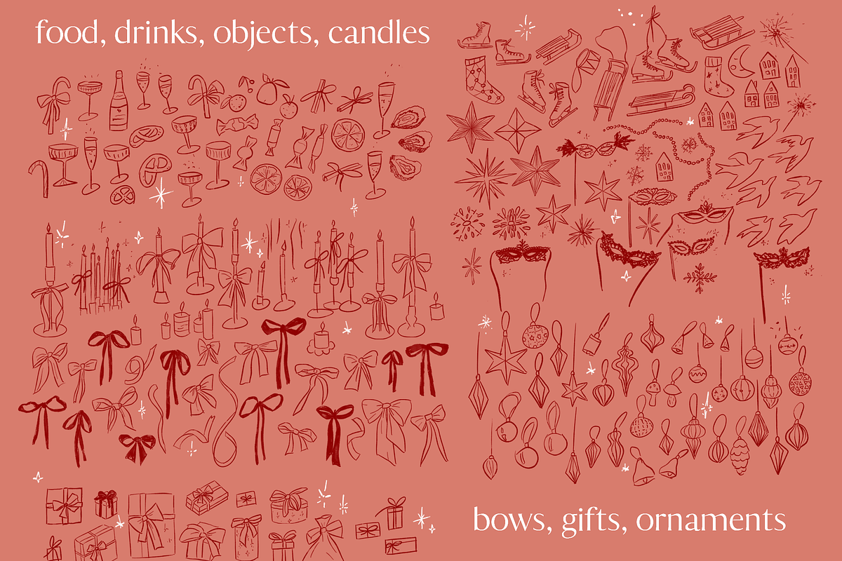 Christmas Illustrations + Lettering, a Seasonal Illustration by eclosque (Photo 11 of 34)