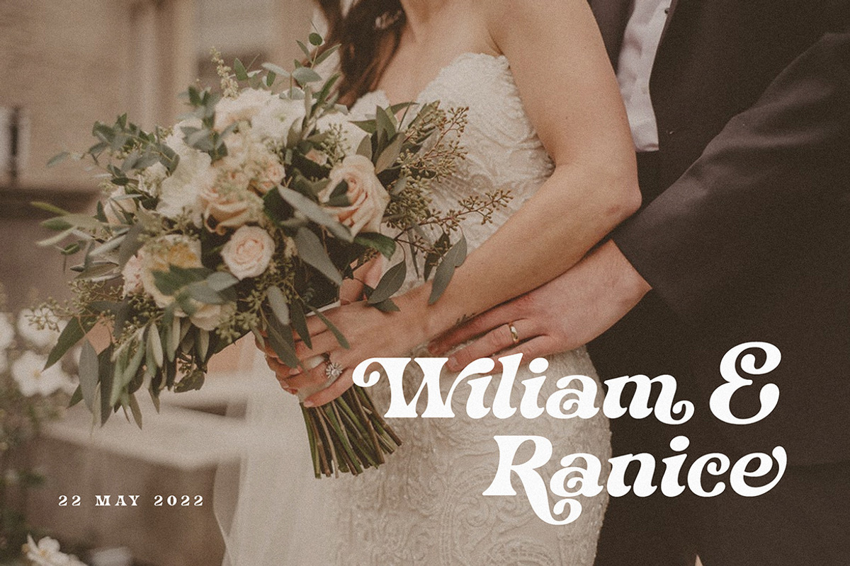 Wifelove - Groovy Retro Serif, a Font by Cruzine (Photo 9 of 9)