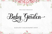 Baby Garden, a Script Font by Has_rizal (Thumbnail 1 of 6)