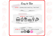 Food Alphabet - Dingbat Font, a Symbol Font by WADLEN (Thumbnail 4 of 7)