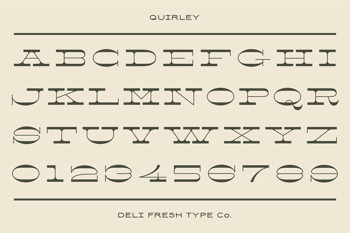 Quirley: A Western Slab Serif Font, a Slab Serif Font by DeliFreshTypeCo. (Photo 2 of 7)