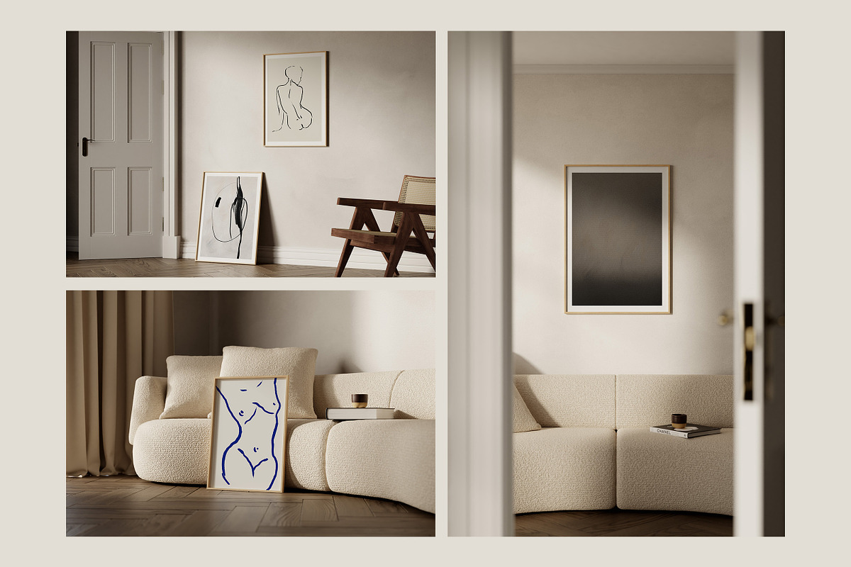 Artwork Frame Mockup Bundle, a Household Mockup by Moyo Studio (Photo 10 of 15)