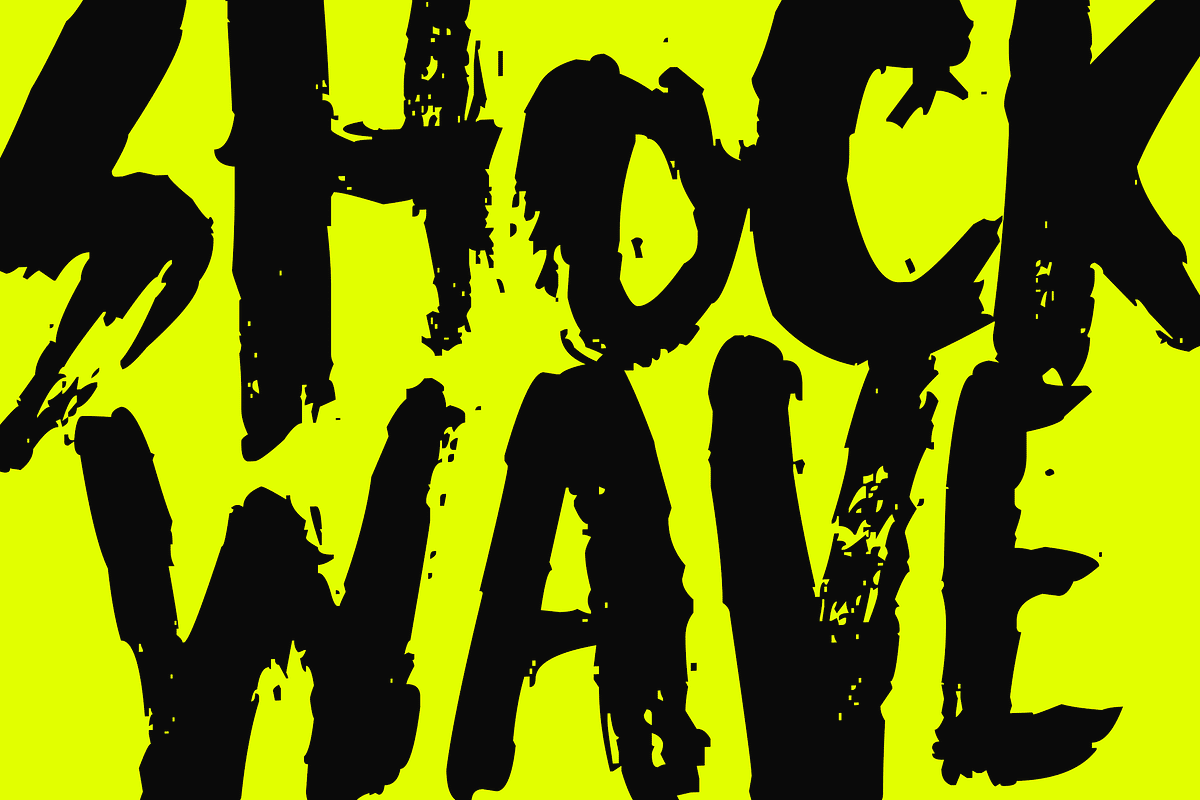 Raw Voltage – Aggressive Brush Font, a Handwritten Font by Letteratom (Photo 4 of 9)