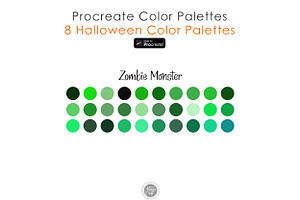 Halloween Procreate Color Palette