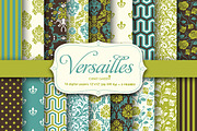 18 Versailles style papers + frames, a Pattern Graphic by CLIPART GARDEN (Thumbnail 1 of 5)