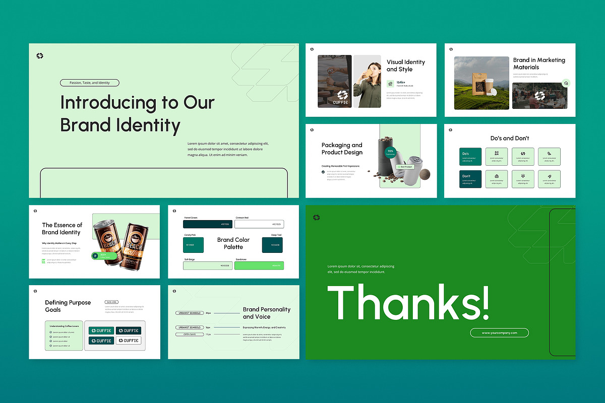 Brand Identity Guideline PowerPoint, a Presentation Template by Antstheme (Photo 3 of 4)