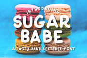 Sugar Babe hand-lettered font, a Handwritten Font by Alexis Gentry (Thumbnail 1 of 7)