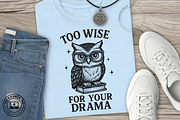 Owl Book Lover Drama SVG PNG, an Object Graphic by Jennifer Magri Templates (Thumbnail 2 of 4)