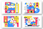 10 Renewable Ocean Wave Energy, a Technology Illustration by denayunebgt (Thumbnail 2 of 4)