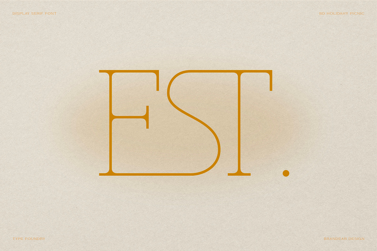 BD Holiday & Picnic, a Slab Serif Font by Brandear Design (Photo 2 of 16)