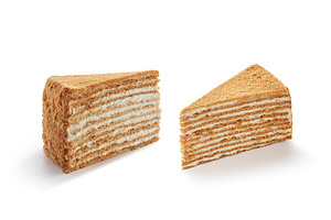 Two slices of freshly baked tasty, a Food & Drink Photo by Yaroslav Danylchenko