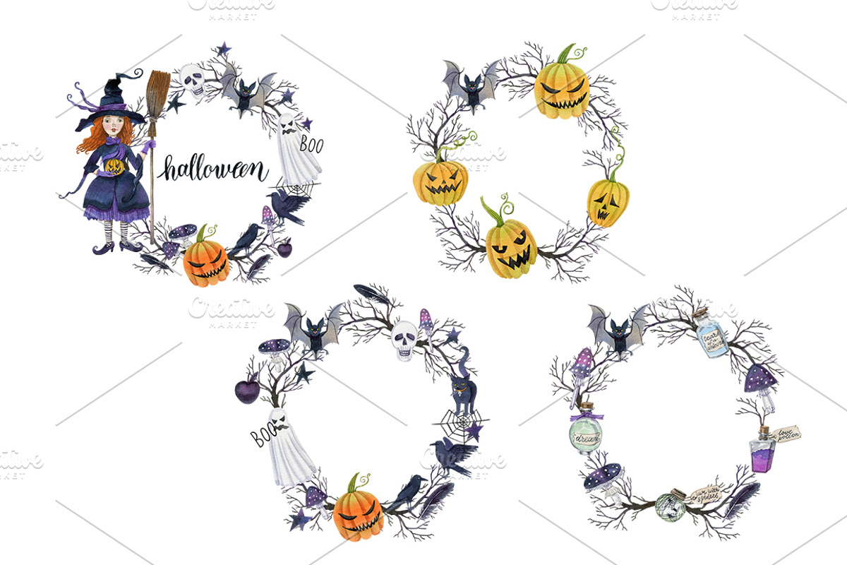 Halloween, a Decorative Illustration by Watercolor life (Photo 2 of 6)