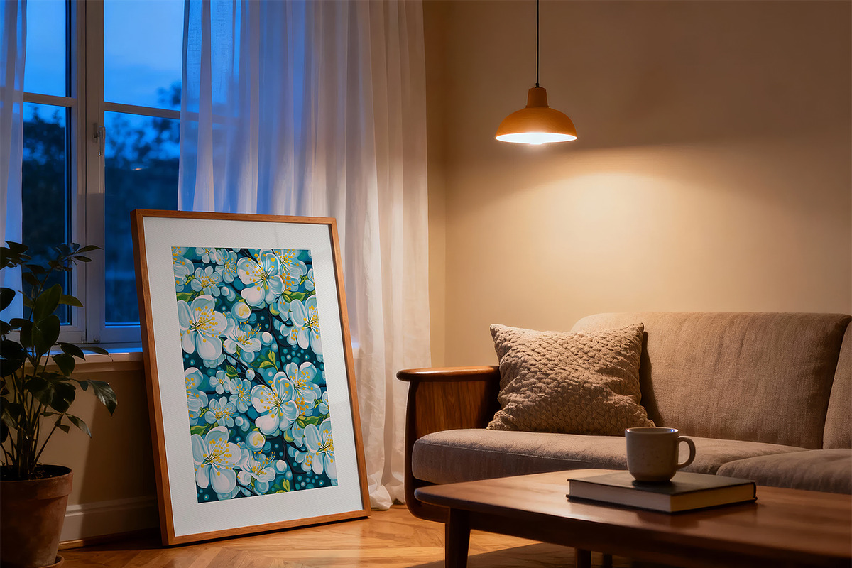 Living Room Poster Frame Mockup ISO, a Mockup by DesignRocket (Photo 5 of 8)