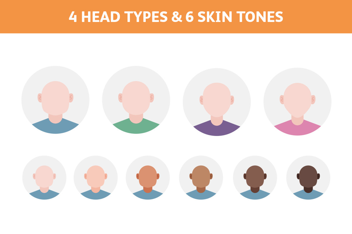 Vector Avatar Creator (Illustrator), an Illustration by Medialoot (Photo 2 of 6)