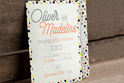 3 Fun Pattern Wedding Suite, an Invitation Template by BlueRobinDesignShop (Thumbnail 3 of 6)