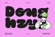 Doughzy – Groovy Bubble Font, a Serif Font by Rahagita Studio (Thumbnail 1 of 7)