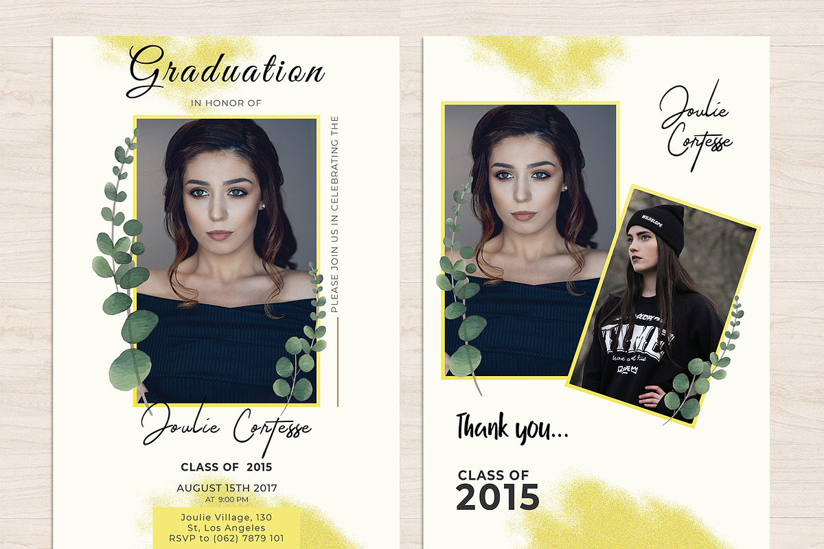 Graduation invitation template, an Invitation Template by Kayytechin Shop