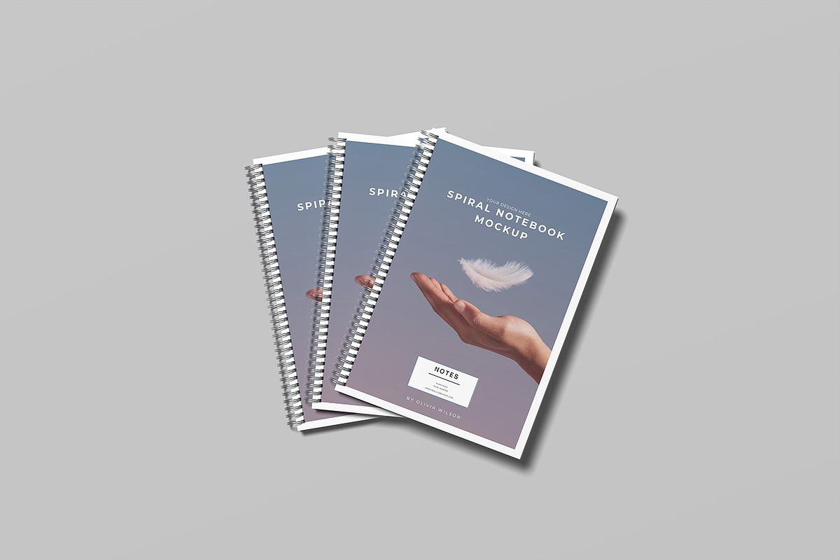 Spiral Notebook Mockup, a Books & Magazine Mockup by graphicsecond (Photo 3 of 6)