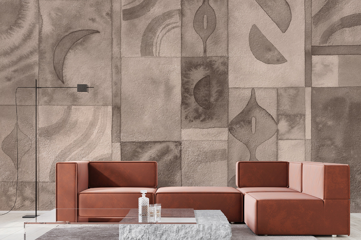 Zeria watercolor abstract wall mural, a Wallpaper Graphic by Timofi Art (Photo 12 of 19)