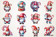Christmas Candy Cane ICING Gnome PNg, an Illustration by RobertsArt (Thumbnail 5 of 5)