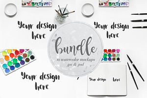 Watercolor Mockups