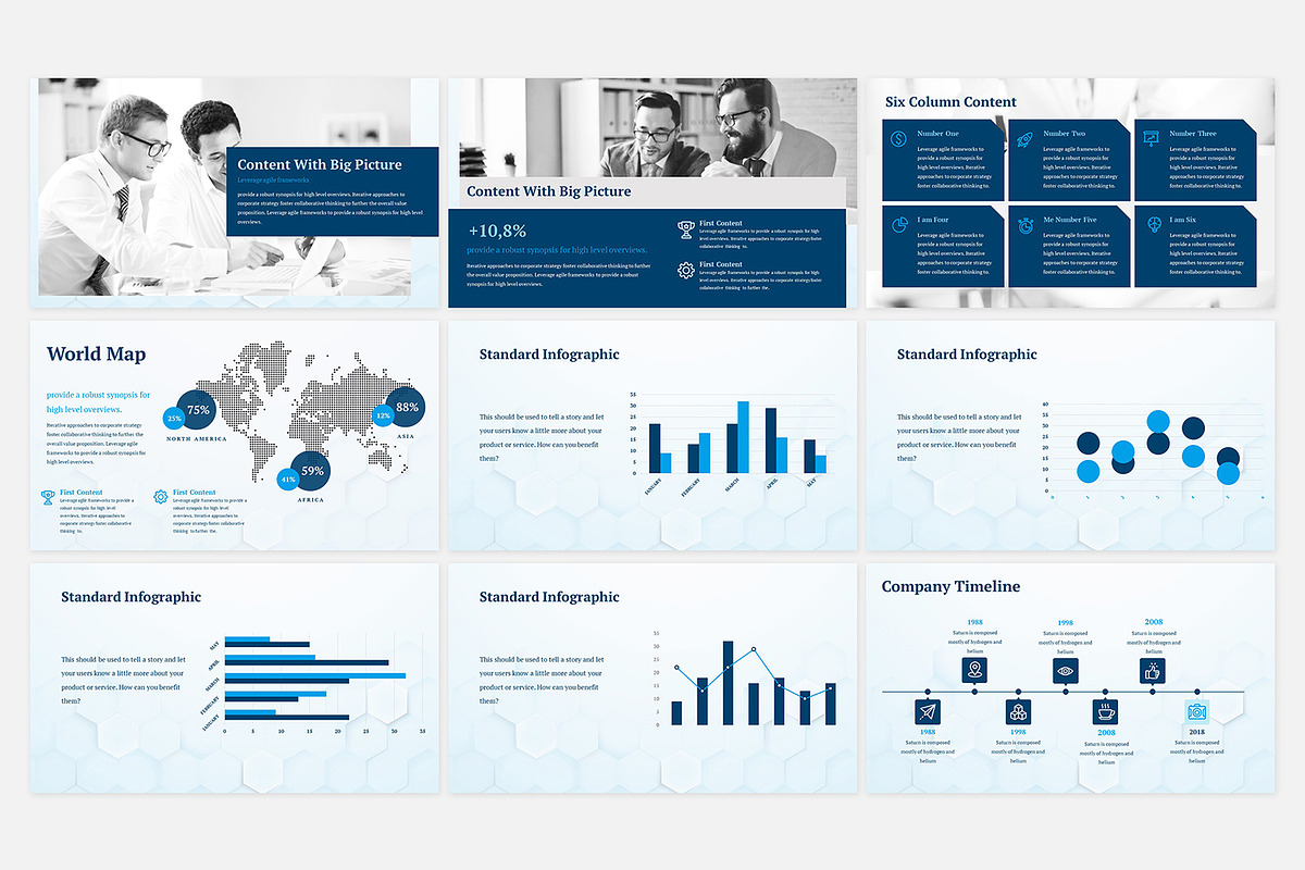 Blue Proposal Presentation, a Presentation Template by Fitra Noor (Photo 3 of 4)