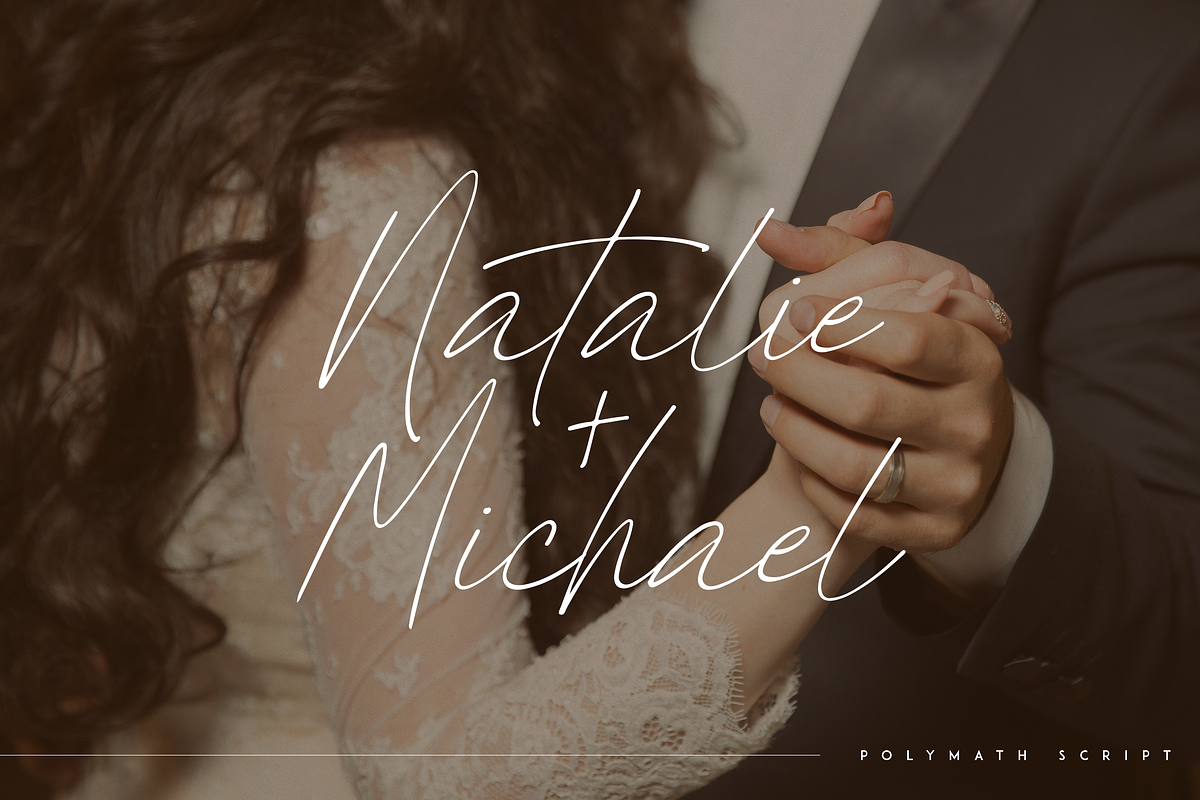Polymath - organic script font, a Script Font by Only Fonts (Photo 5 of 10)