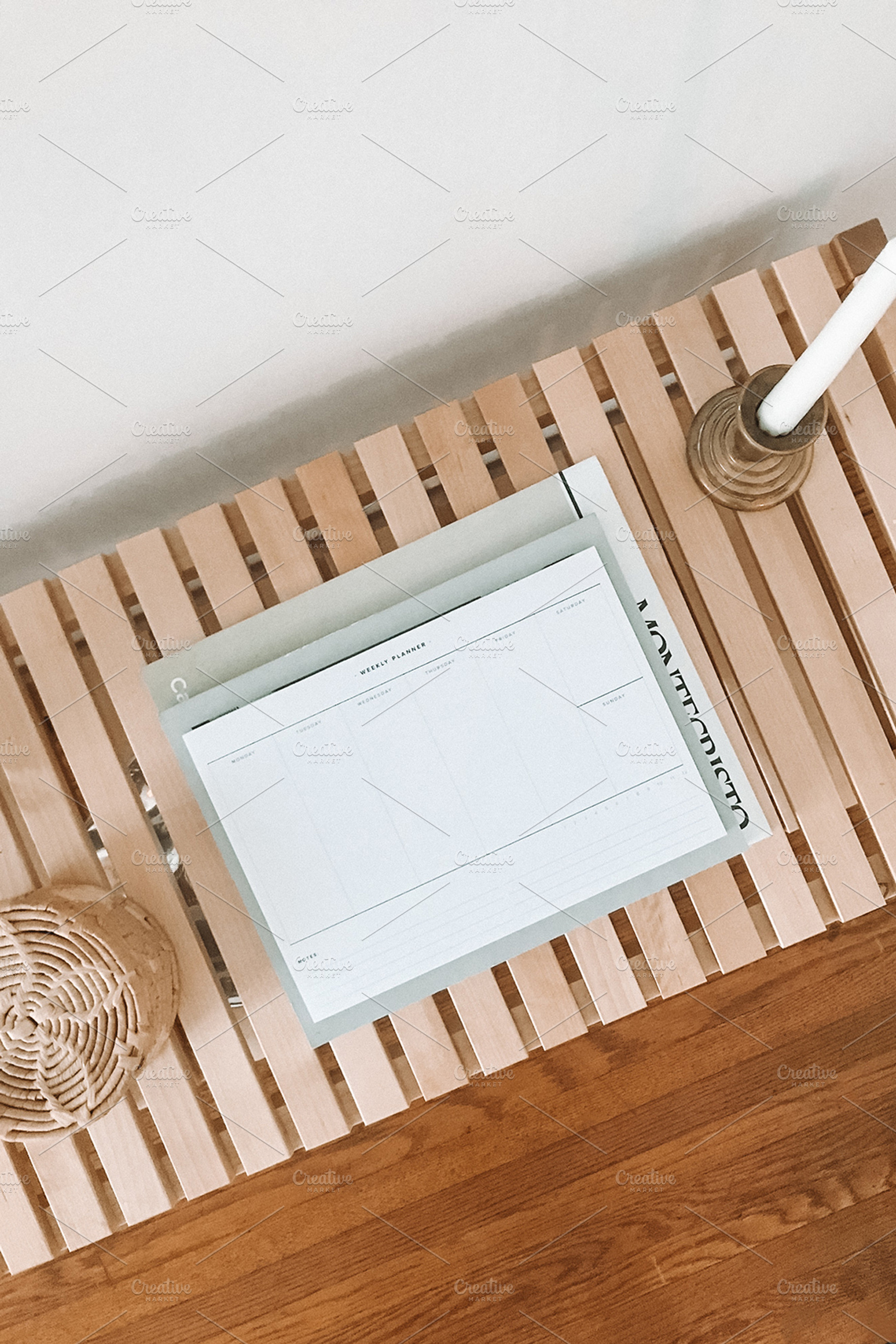 Notepad on Wood Table, an Architecture Photo by Marissa Cristina