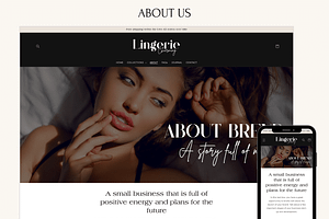 LINGERIE Black & Beige Shopify Theme