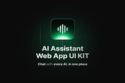 AIVORA: AI Assistant Web App UI KIT, an UI Kit Template by Creative Perspective (Thumbnail 1 of 8)
