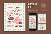 Tea Party Flyer, a Flyer Template by graphicook (Thumbnail 1 of 3)