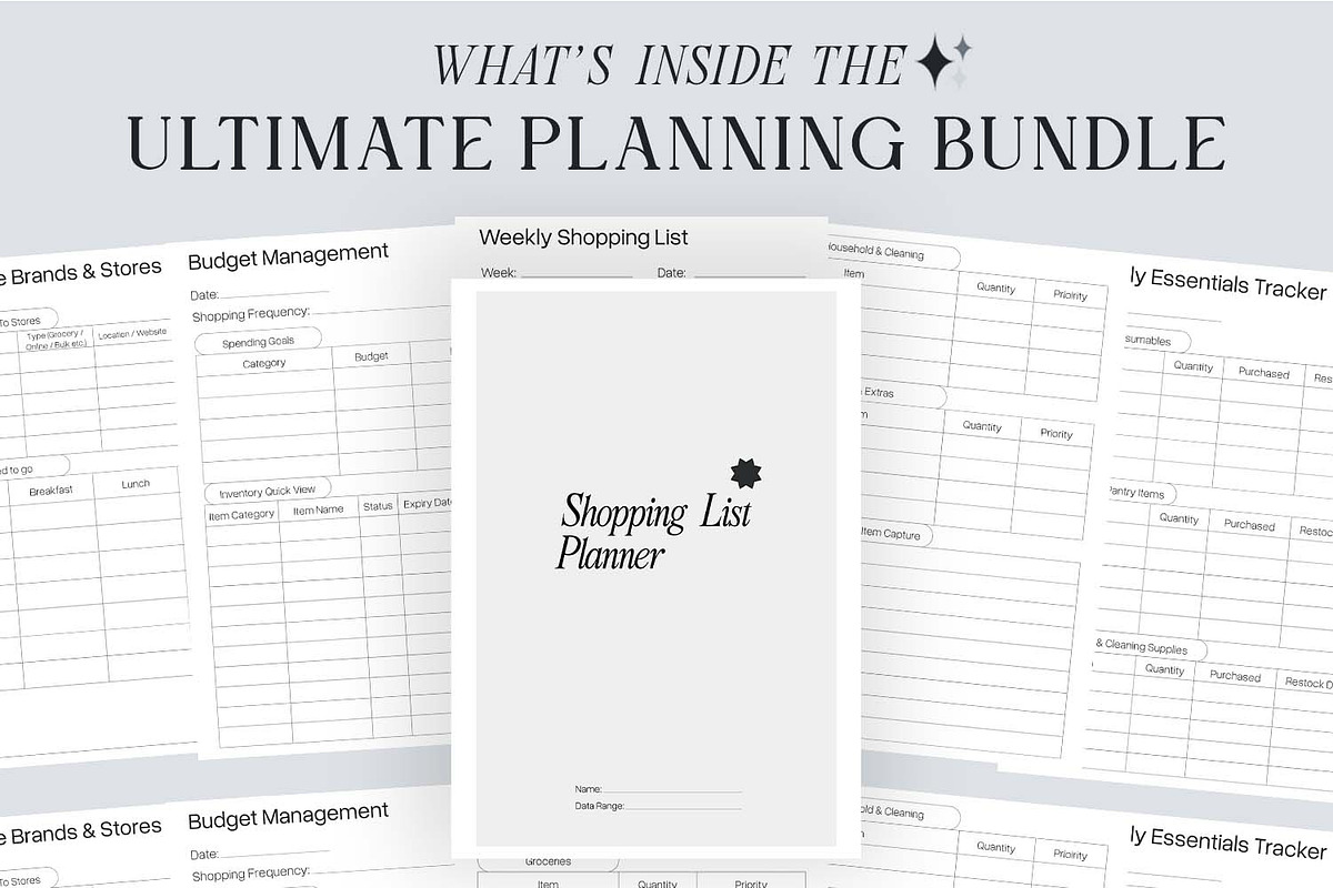 Shopping Planner Lists preview 2