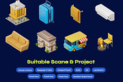 Hotel & Travel 3D Isometric 3D Icon, a Furniture 3D Model by orenjidesign (Thumbnail 4 of 8)