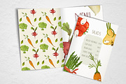 Vegan Menu Watercolor Vegetables, a Food Illustration by Innerlanel (Thumbnail 2 of 3)