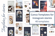 40 Templates for Instagram stories, a Social Media Template by KaluginaWEB (Thumbnail 1 of 7)