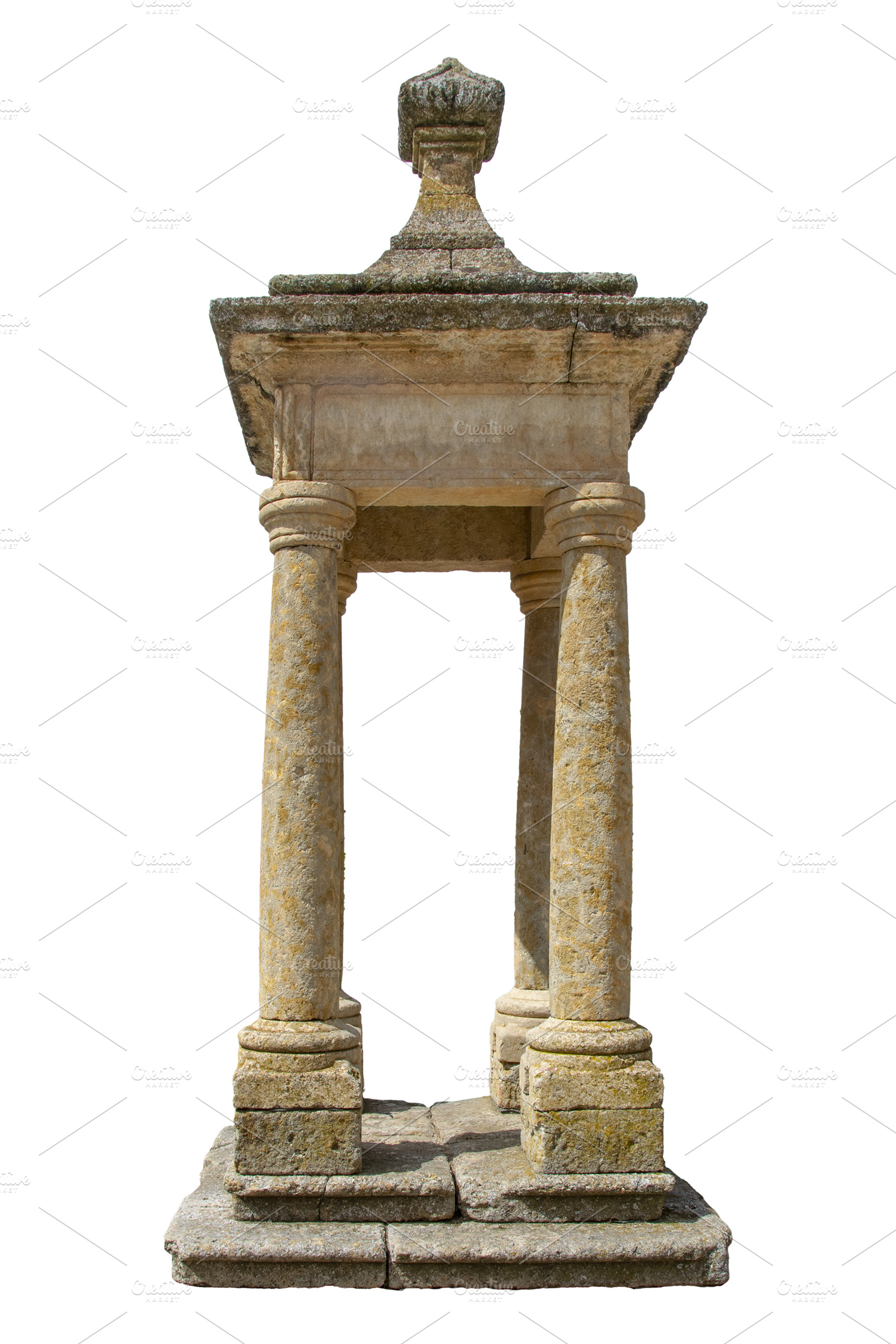 Historic stone monument isolated, an Architecture Photo by DanFLCreativo
