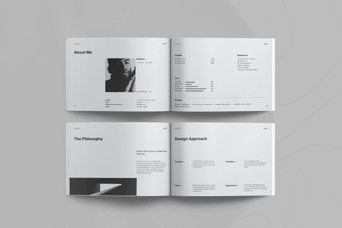 Architecture Portfolio Landscape, a Brochure Template by Studio Monova (Photo 4 of 15)
