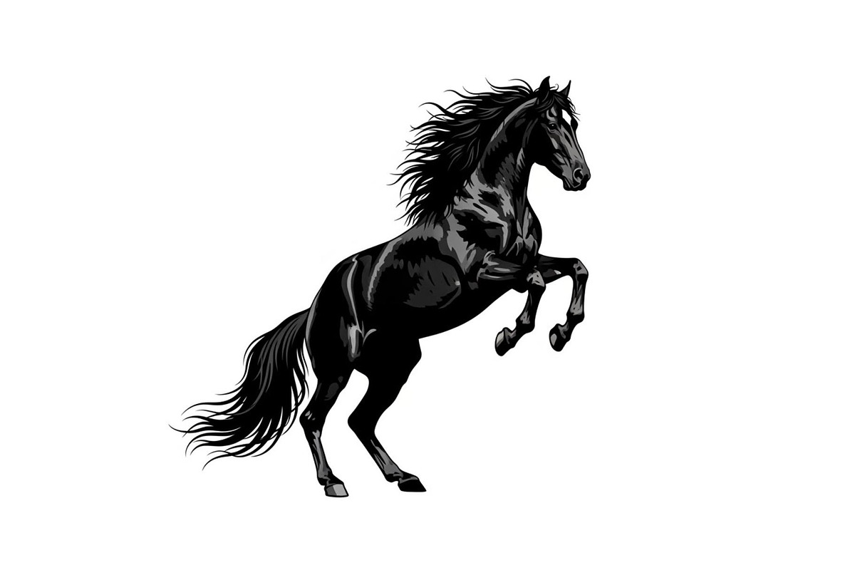 Black Horse Silhouette Bundle, an Illustration by jahid234 (Photo 18 of 31)