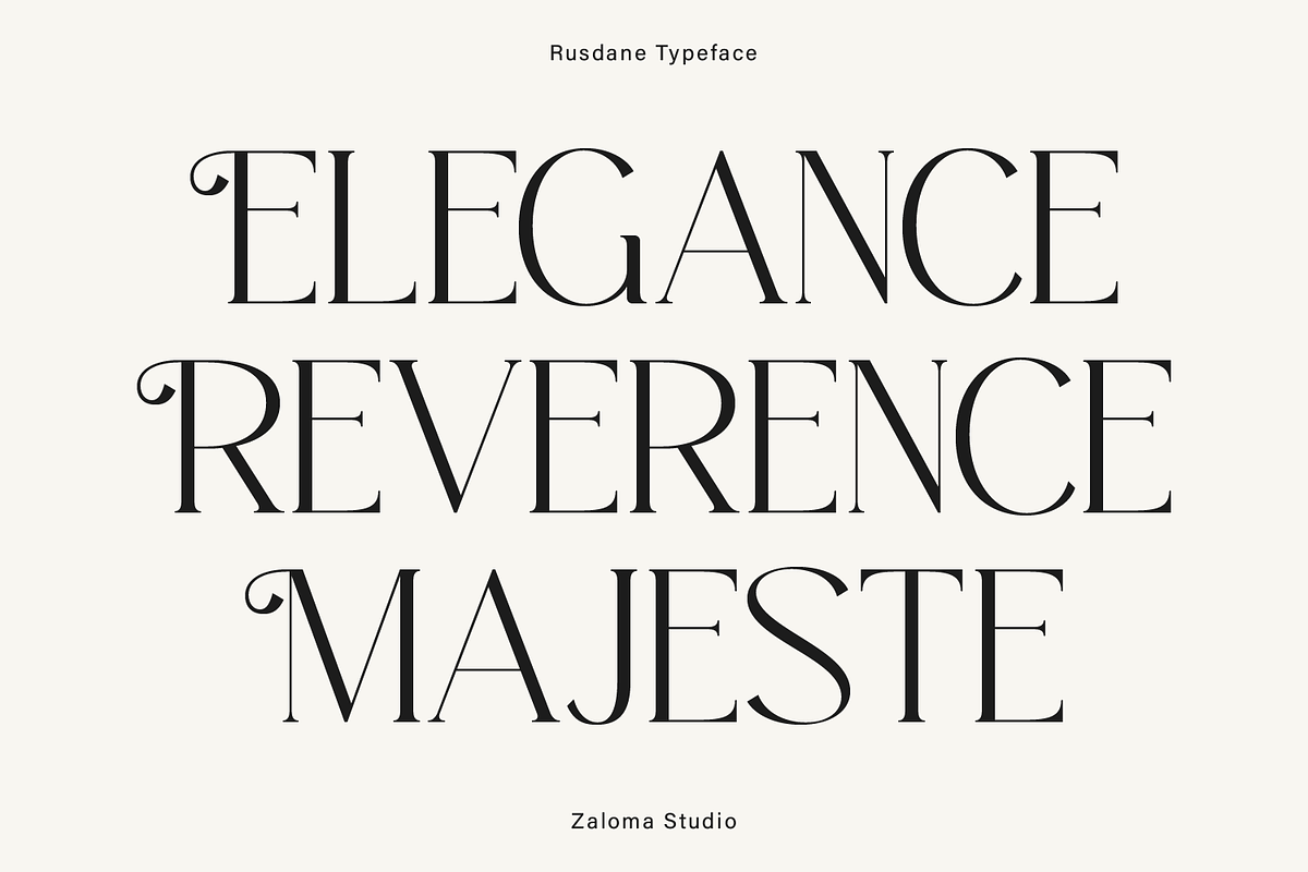 Rusdane, a Serif Font by Zaloma Studio (Photo 2 of 19)