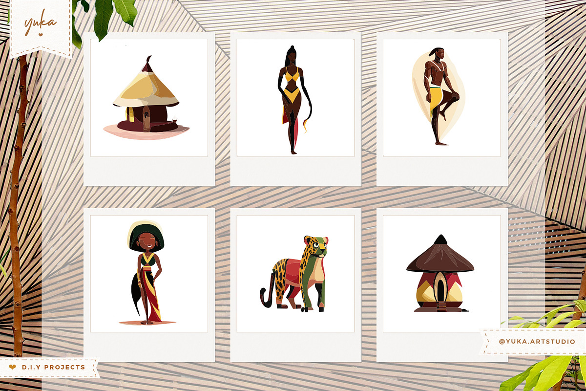 African Tribe & Arabic Nights, an Illustration by Yuka Baby (Photo 2 of 7)