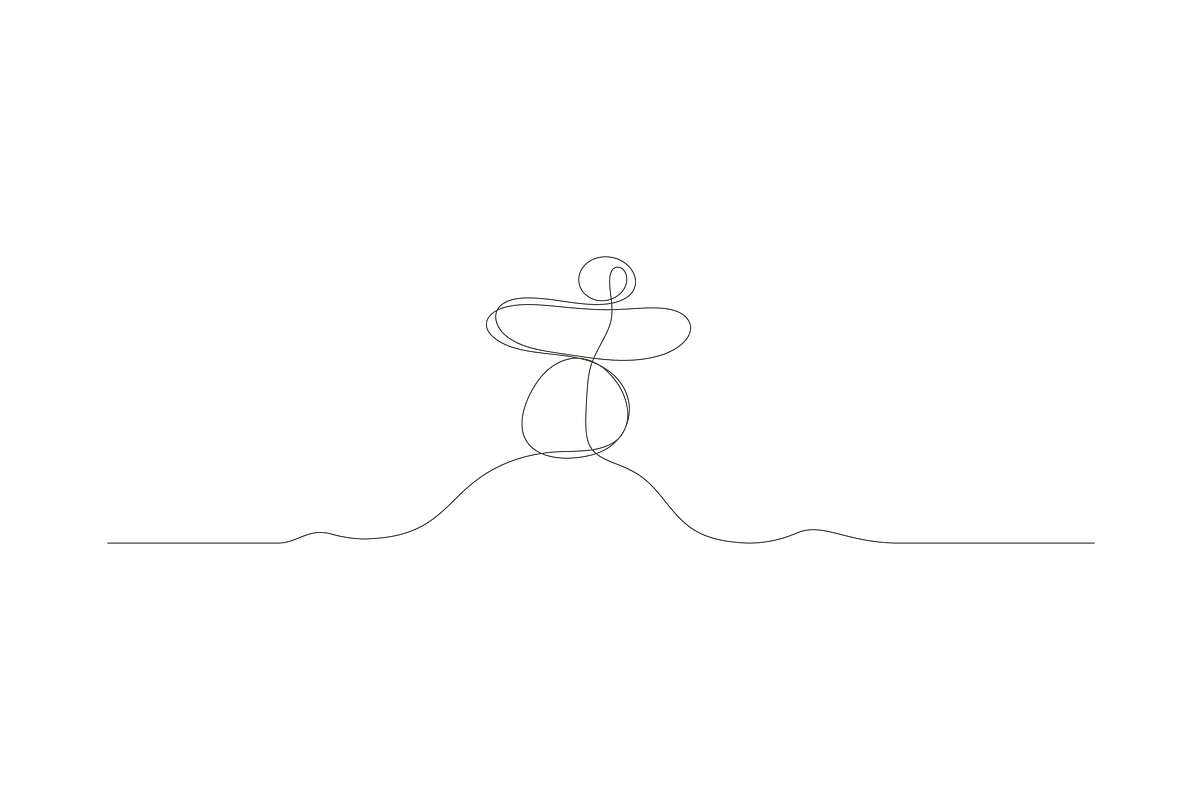 continues abstract stone line art, an Object Graphic by lawoel (Photo 3 of 3)