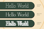 Chavler 3D, a Serif Font by Craft Supply Co. (Thumbnail 7 of 8)