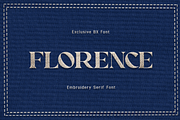 Florence - Embroidery Serif Font, a Serif Font by overlaytemplates (Thumbnail 2 of 10)