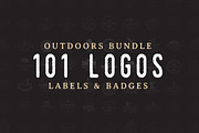 101 Outdoor Logos Bundle, a Graphic by Red Monkey (Thumbnail 1 of 9)
