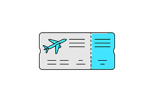 Boarding pass icon., a Transportation Illustration by incomible