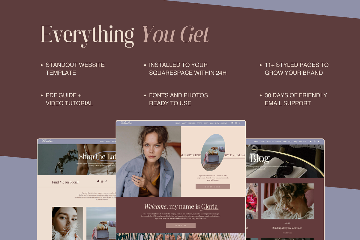 Stylist Squarespace Website Template, a Squarespace Template by Design Alchemy Studio (Photo 6 of 11)