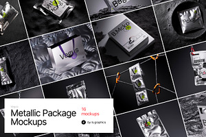 Vegus, Metallic Package Mockups